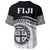 Polynesian Baseball Jersey Fiji Rugby Concept Baseball Jersey LT10 - Wonder Print Shop