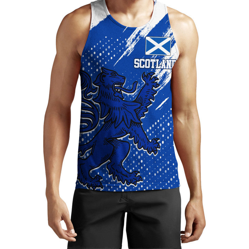 custom-text-scotland-lion-grunge-tank-top