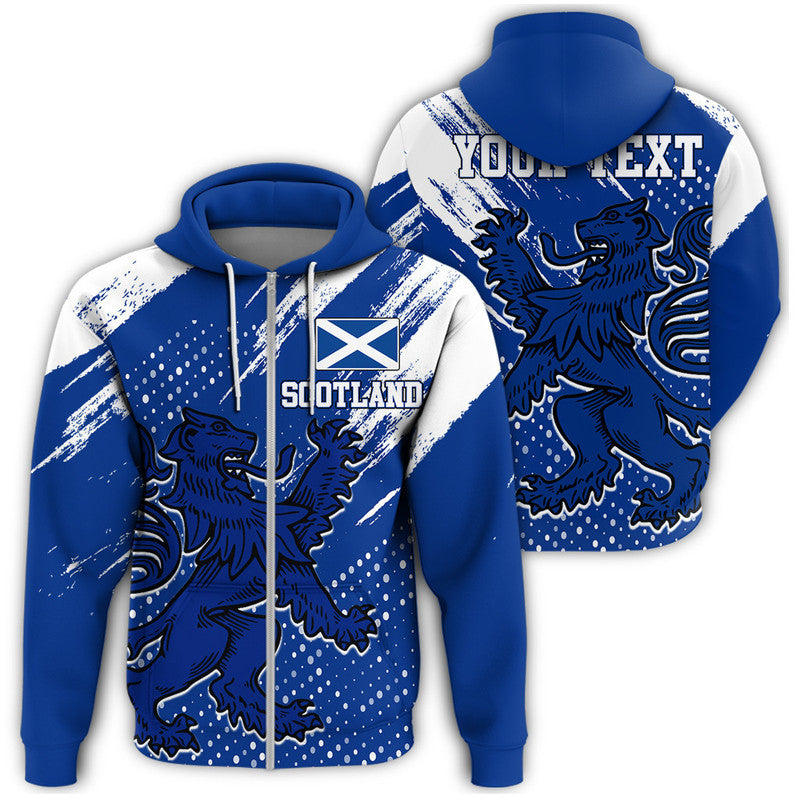 Scotland Lion Grunge Zip Hoodie RLT12 - Wonder Print Shop