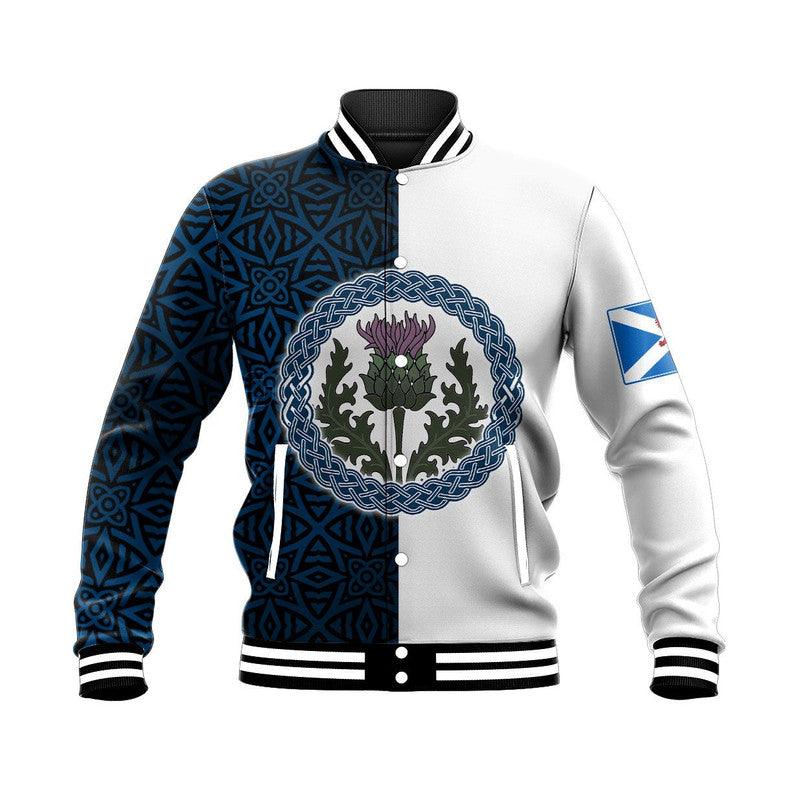 Scotland Half Thistle Celtic Baseball Jacket RLT12 - Wonder Print Shop