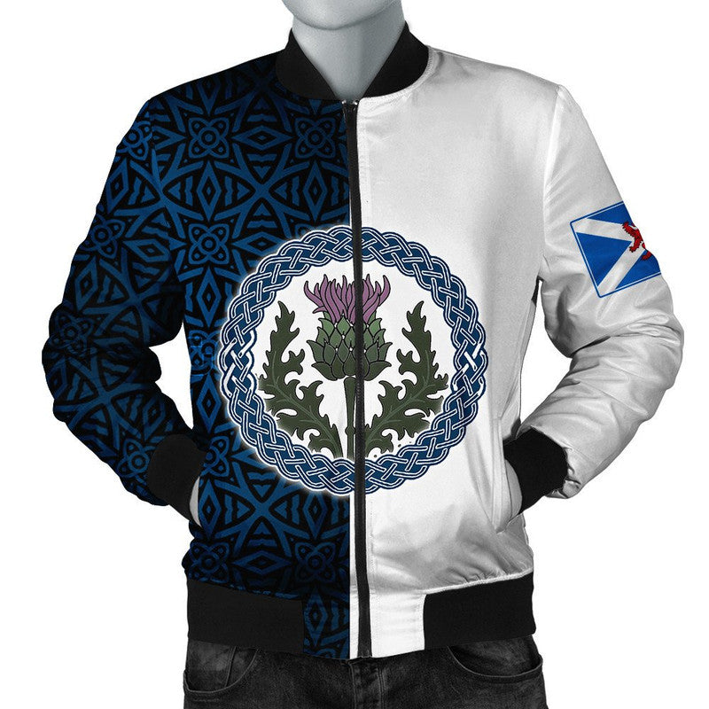 Scotland Half Thistle Celtic Bomber Jacket RLT12 - Wonder Print Shop