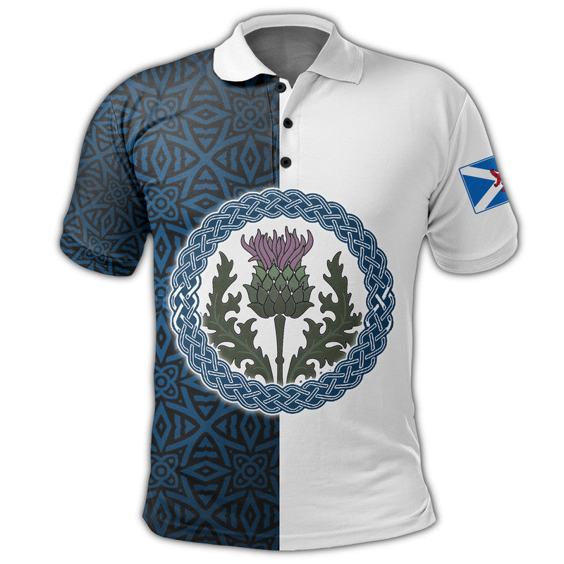 Scotland Half Thistle Celtic Polo Shirt RLT12 - Wonder Print Shop