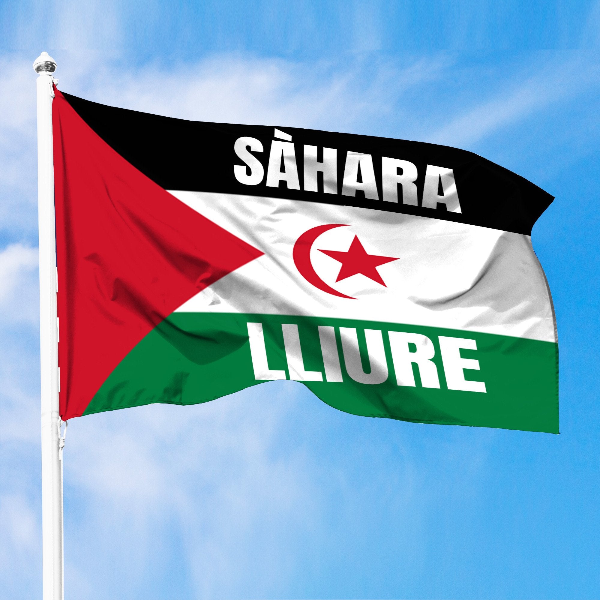 Wonder Print Shop Flag - Western Sahara Lliure Flag RLT8 - Wonder Print Shop