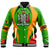 Wonder Print Shop Clothing - Zambia Action Flag Baseball Jacket RLT7 - Wonder Print Shop