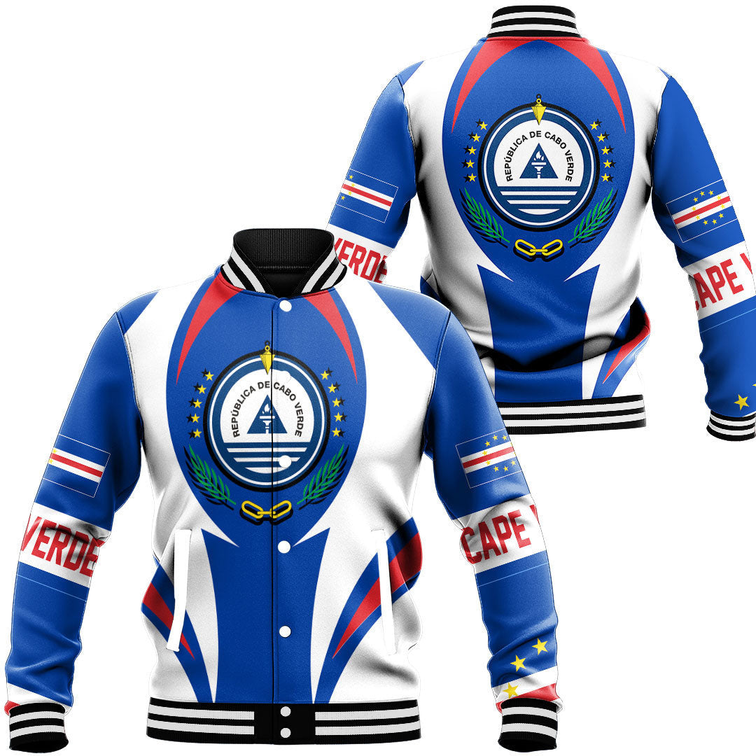 Wonder Print Shop Clothing - Cape Verde Action Flag Baseball Jacket RLT7 - Wonder Print Shop