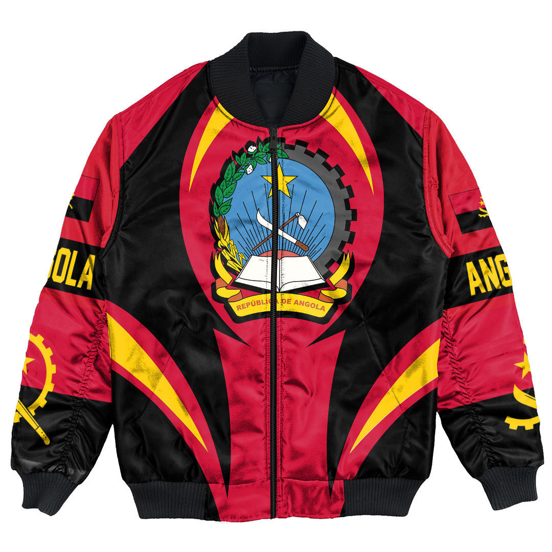 Getteestore Clothing - Angola Action Flag Bomber Jacket RLT7 - Wonder Print Shop