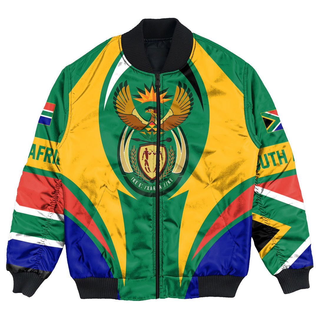 Getteestore Clothing - South Africa Action Flag Bomber Jacket RLT7 - Wonder Print Shop