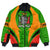 Wonder Print Shop Clothing - Zambia Action Flag Bomber Jacket RLT7 - Wonder Print Shop