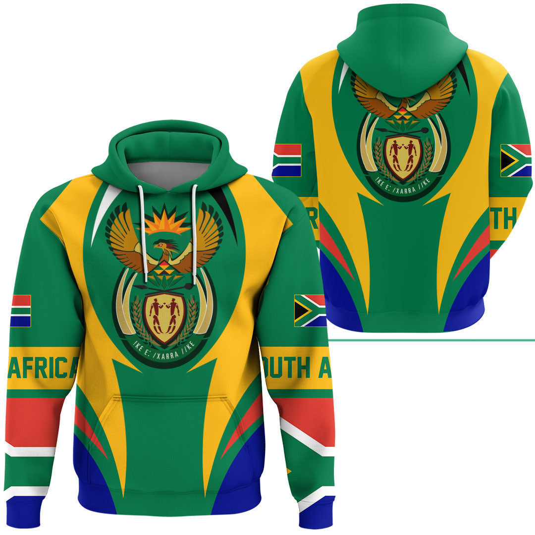 South Africa Hoodie Action Flag RLT7 - Wonder Print Shop