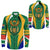 Wonder Print Shop Clothing - South Africa Action Flag Long Sleeves Button Shirt RLT7 - Wonder Print Shop