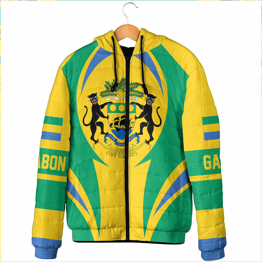 wonder-print-shop-clothing-gabon-action-flag-padded-hooded-jacket