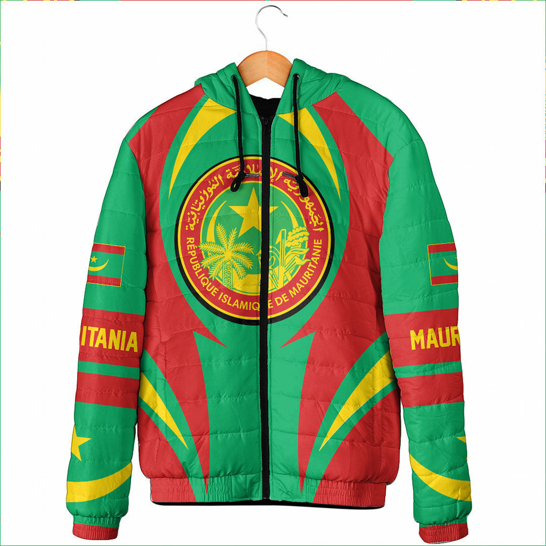 wonder-print-shop-clothing-mauritania-action-flag-padded-hooded-jacket