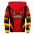 Wonder Print Shop Clothing - Uganda Action Flag Sherpa Hoodie RLT7 - Wonder Print Shop