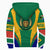 Wonder Print Shop Clothing - South Africa Action Flag Sherpa Hoodie RLT7 - Wonder Print Shop