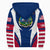 Wonder Print Shop Clothing - Liberia Action Flag Sherpa Hoodie RLT7 - Wonder Print Shop