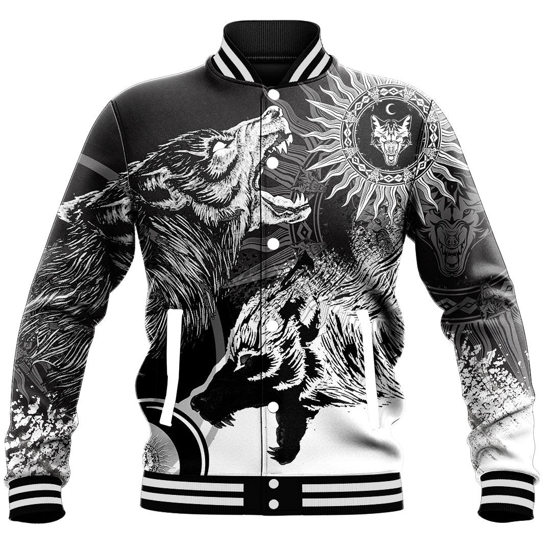 Viking Skoll and Hati New Style Baseball Jacket RLT13 - Wonder Print Shop