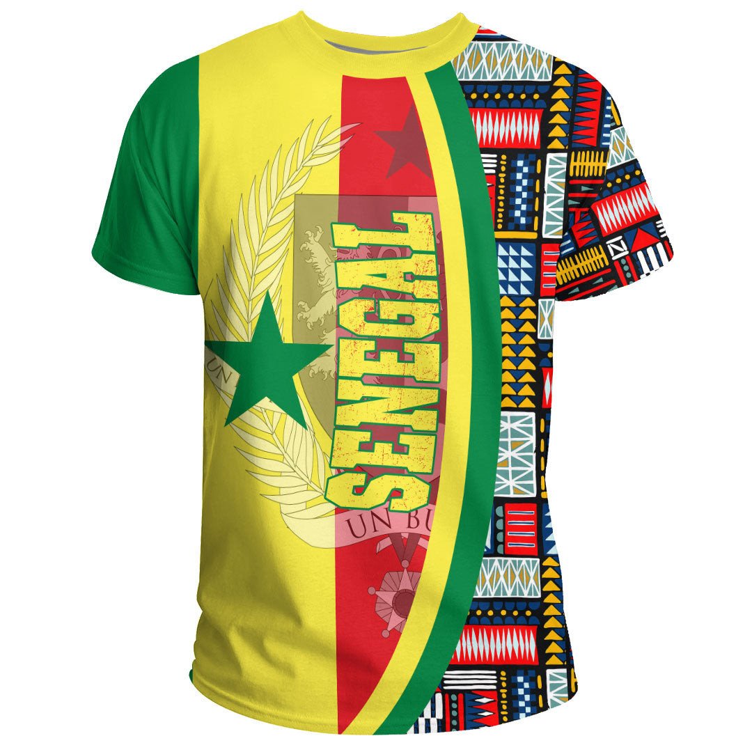 Senegal Flag and Kente Pattern Special RLT13 - Wonder Print Shop