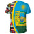 Rwanda Flag and Kente Pattern Special RLT13 - Wonder Print Shop