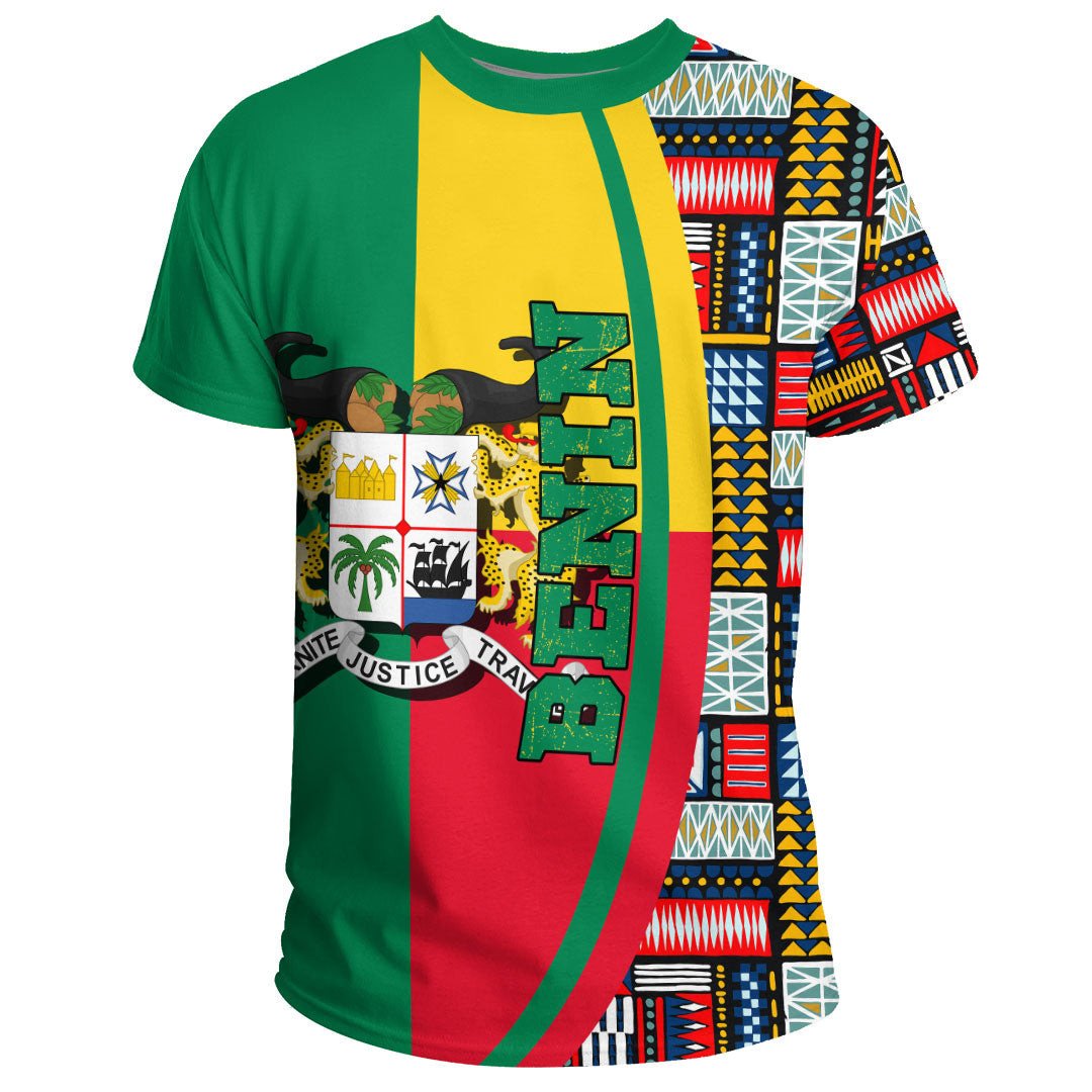 Benin Flag and Kente Pattern Special RLT13 - Wonder Print Shop