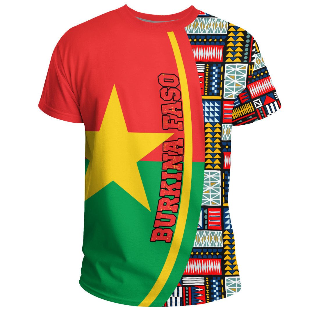 Burkina Faso Flag and Kente Pattern Special RLT13 - Wonder Print Shop