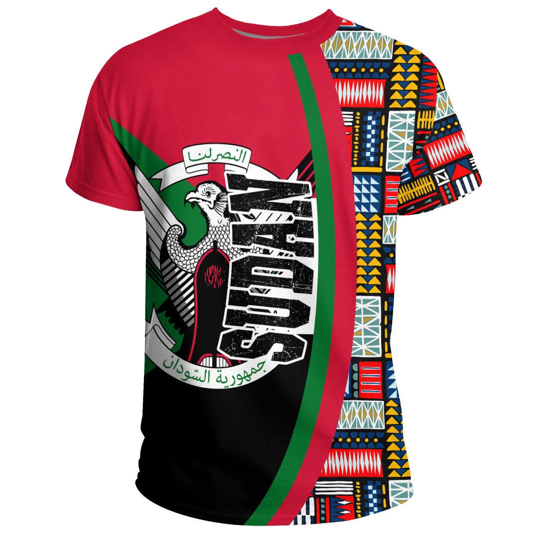 Sudan Flag and Kente Pattern Special RLT13 - Wonder Print Shop