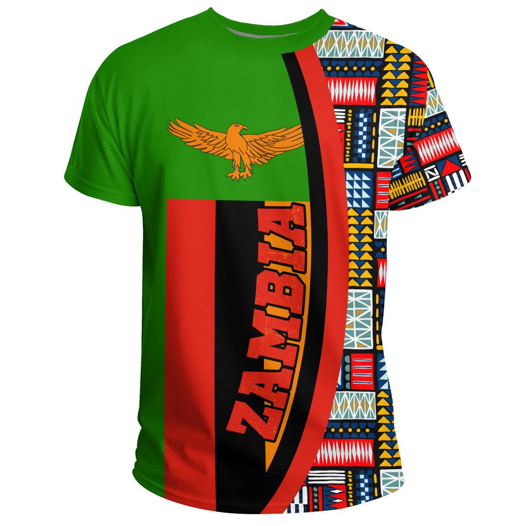 Zambia Flag and Kente Pattern Special RLT13 - Wonder Print Shop