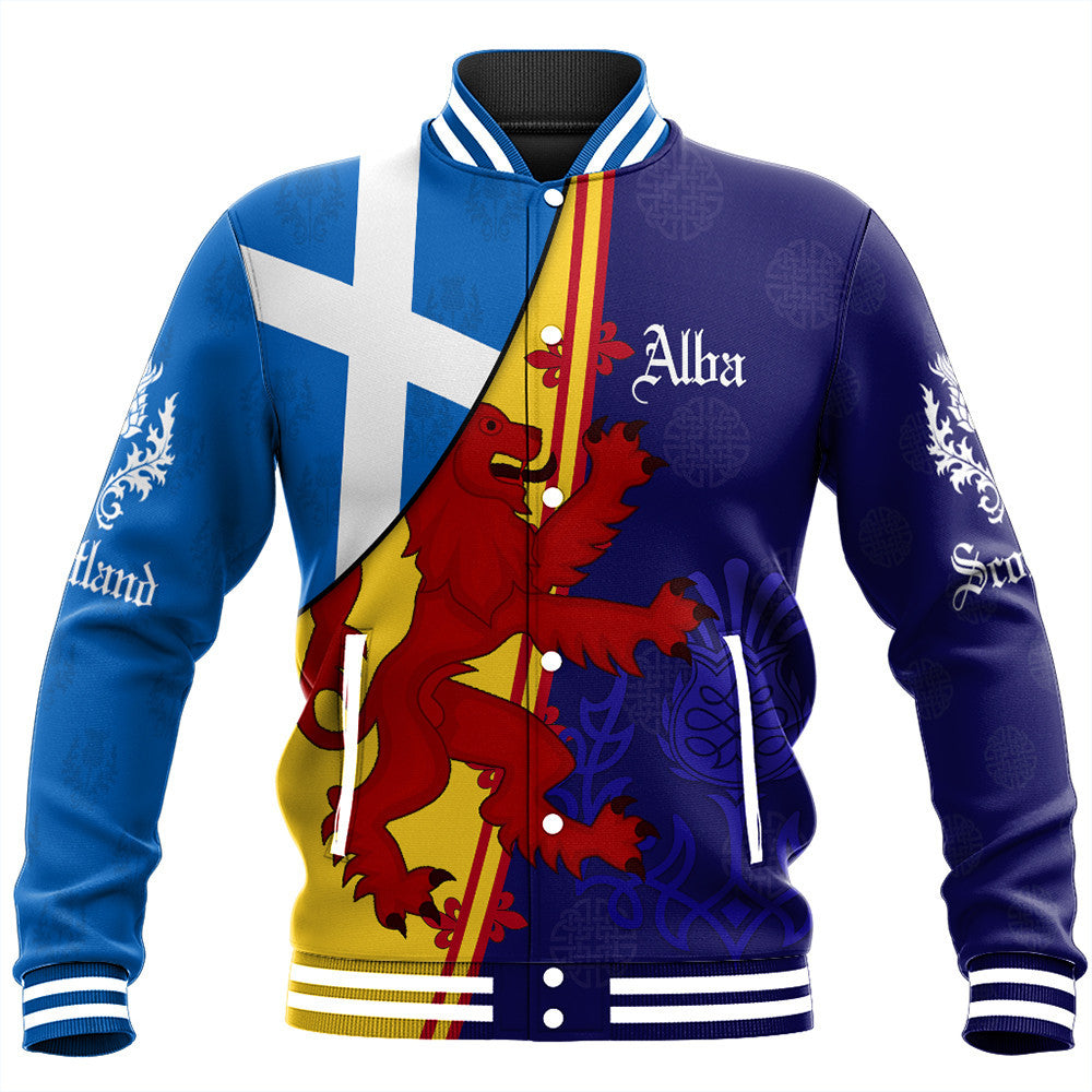 Scotland Alba Thistle Baseball Jacket RLT12 - Wonder Print Shop