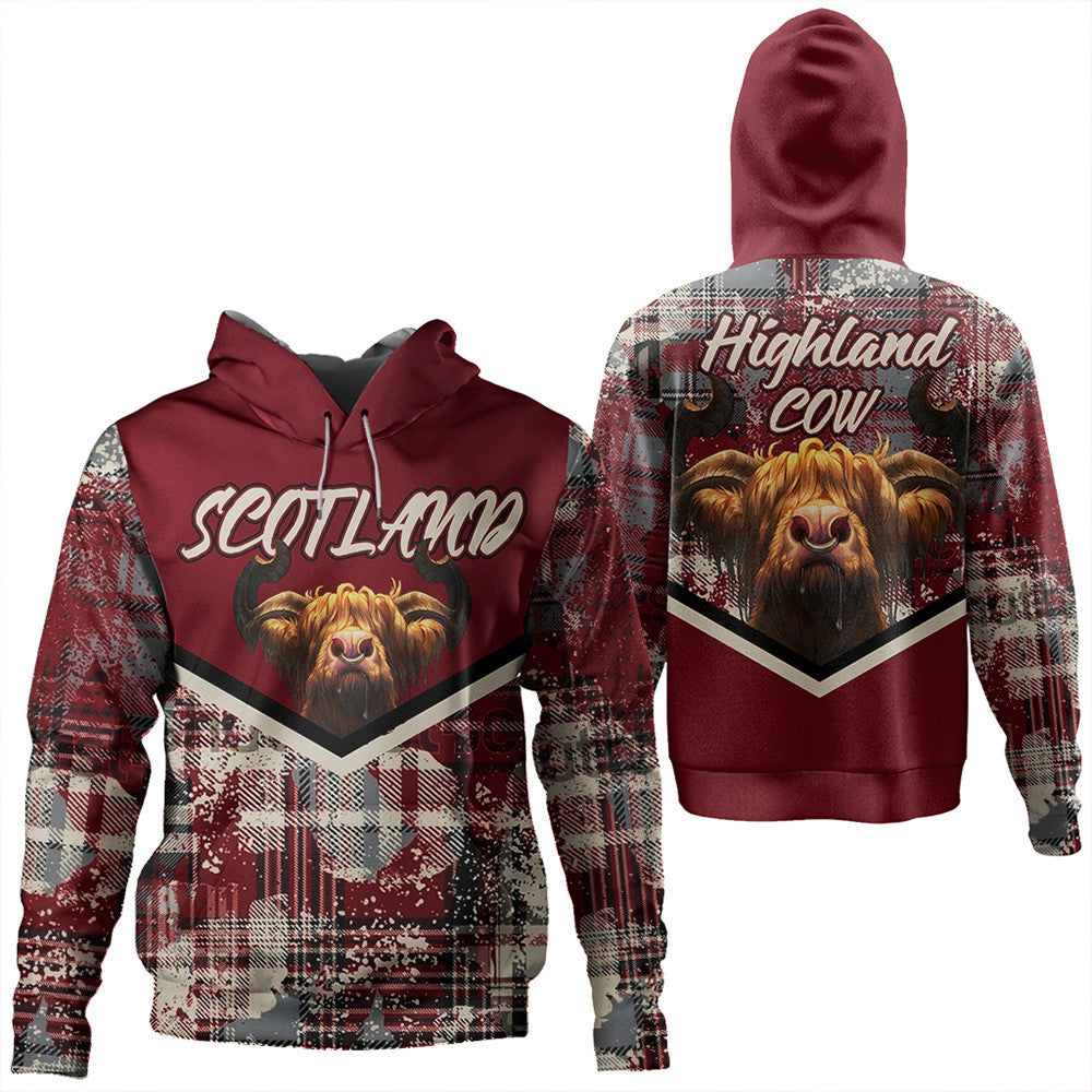 Scotland Tartan Grunge Plaid Hoodie RLT12 - Wonder Print Shop