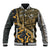 Deer Hunting Grunge Pattern Baseball Jacket - Wonder Print Shop