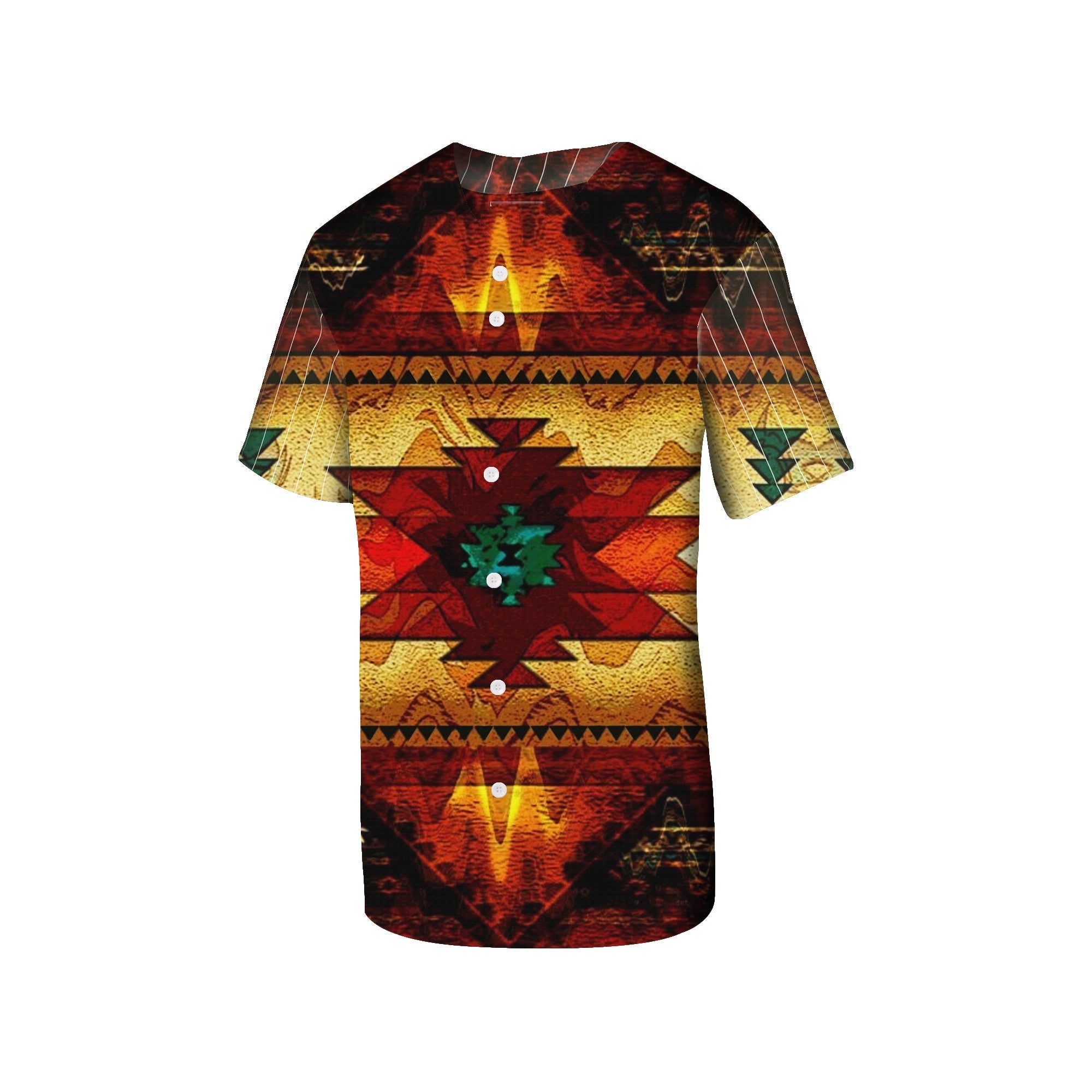 United Tribes Brown Design Native American Baseball Jersey LT10 - Wonder Print Shop