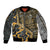 Deer Hunting Grunge Pattern Bomber Jacket - Wonder Print Shop