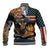 Deer Hunting American Flag Deciduous Forest Pattern Baseball Jacket - Wonder Print Shop