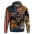 Deer Hunting American Flag Deciduous Forest Pattern Hoodie - Wonder Print Shop