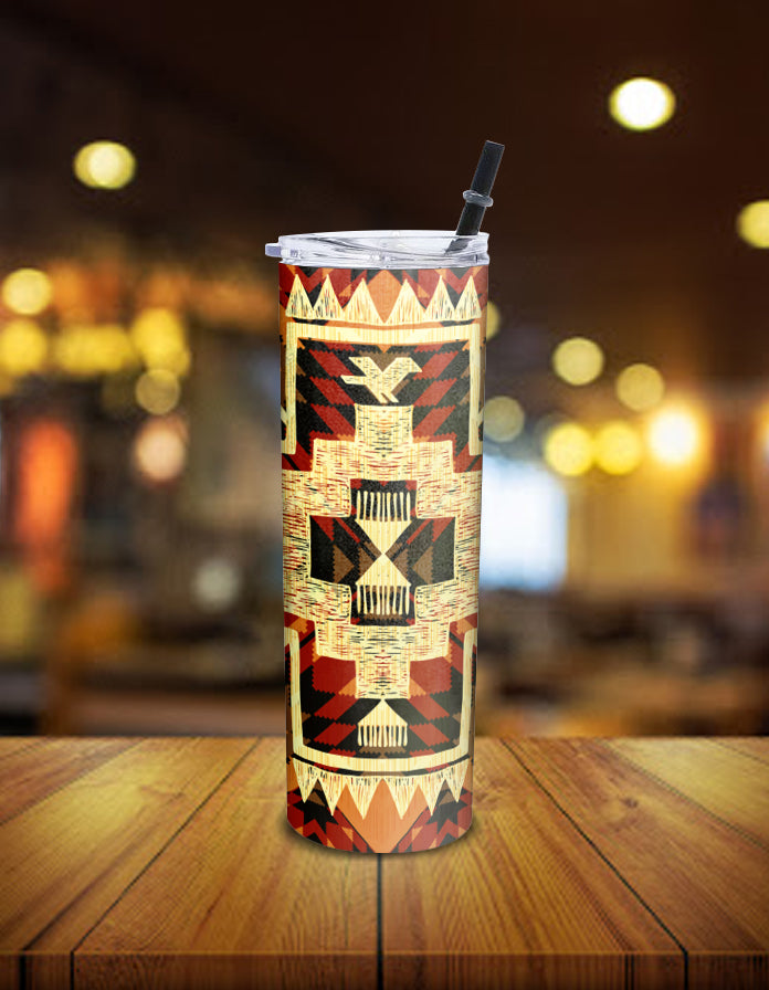 tribal-yellow-arrow-native-american-skinny-tumbler