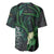 Deer Hunting Green Grunge Pattern Baseball Jersey - Wonder Print Shop