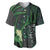 Deer Hunting Green Grunge Pattern Baseball Jersey - Wonder Print Shop