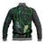 Deer Hunting Green Grunge Pattern Baseball Jacket - Wonder Print Shop