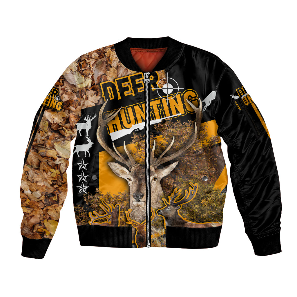 deer-hunting-fall-of-the-leaf-pattern-sleeve-zip-bomber-jacket