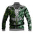 Deer Hunting Green Abstract Pattern Baseball Jacket - Wonder Print Shop