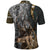 Deer Hunting Abstract Grunge Pattern Polo Shirt - Wonder Print Shop