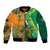 (Custom Personalised) Ireland and Australia Rugby Sevens Irish Sevens Mix Aussie Sevens Bomber Jacket - Wonder Print Shop