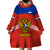 (Custom Text And Number) Russia Hockey 2023 Red Sporty Style Wearable Blanket Hoodie - Wonder Print Shop