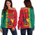 (Custom Personalised) Cameroon Happy Unity Day Cameroun Coat Of Arms Off Shoulder Sweater - Wonder Print Shop