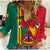 (Custom Personalised) Cameroon Happy Unity Day Cameroun Coat Of Arms Women Casual Shirt - Wonder Print Shop