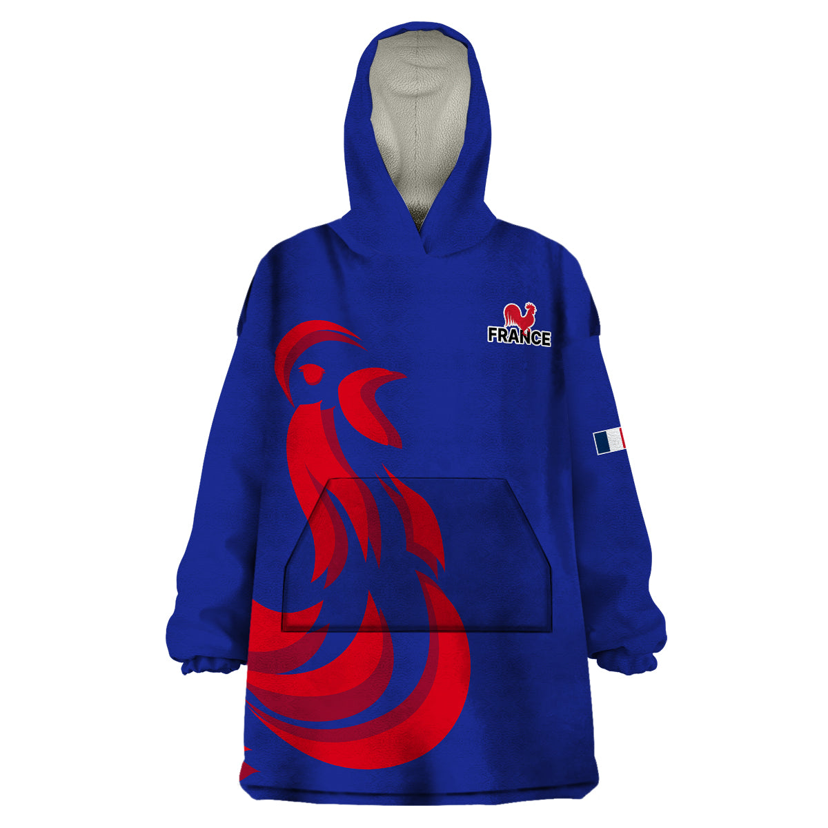 custom-personalised-france-rugby-7s-2023-les-bleus-roosters-wearable-blanket-hoodie