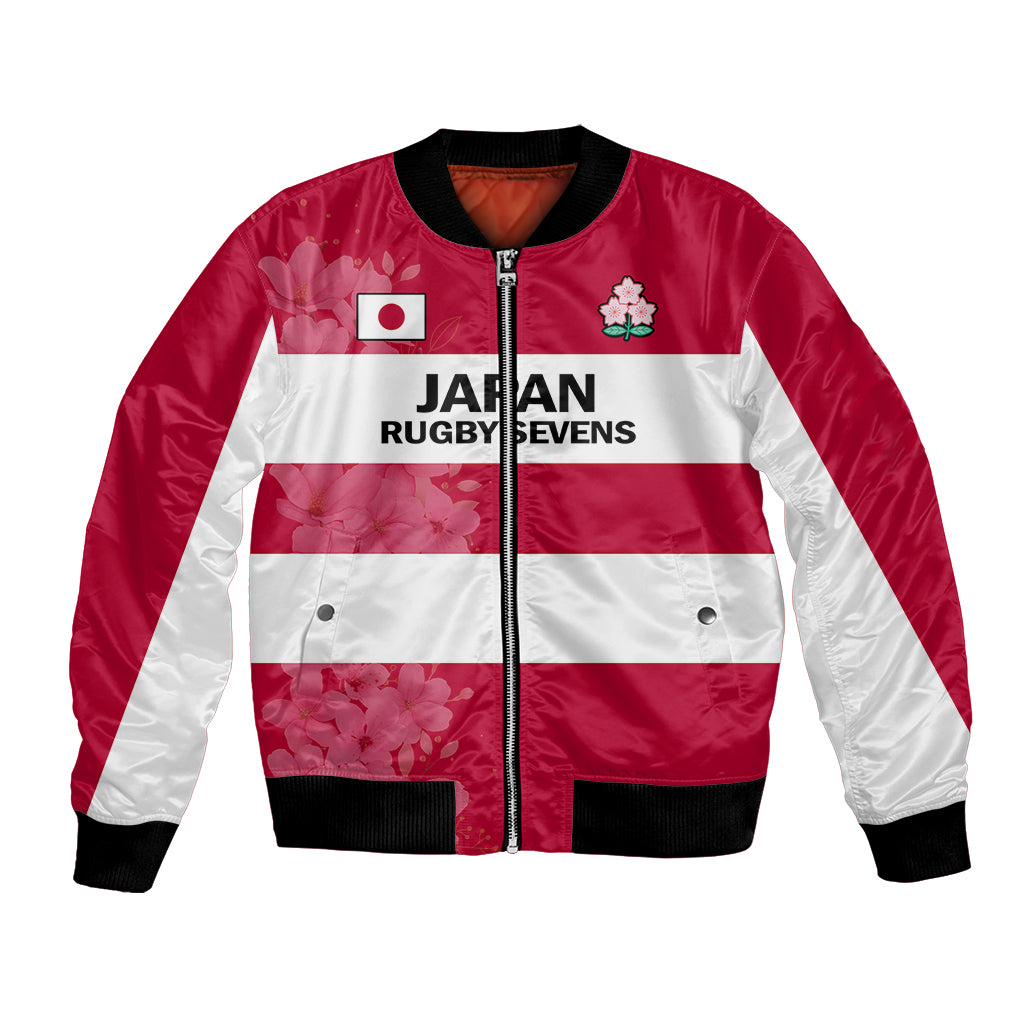 Japan Rugby 7s Japanese Cherry Blossom Bomber Jacket - Wonder Print Shop