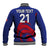 (Custom Personalised) France Rugby 7s 2023 Les Bleus Roosters Baseball Jacket LT9 - Wonder Print Shop