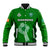 (Custom Text And Number) Ireland Rugby Go Shamrocks Baseball Jacket - Wonder Print Shop