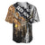 Deer Hunting Dry Broadleaf Forest Grunge Pattern Baseball Jersey - Wonder Print Shop