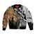 Deer Hunting Dry Broadleaf Forest Grunge Pattern Bomber Jacket - Wonder Print Shop